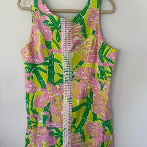 Lilly Pulitzer Pink and Green Textured Dress